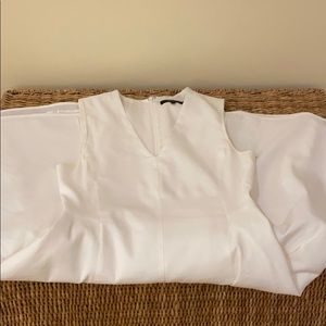 Theory Linen Blend A-line Dress